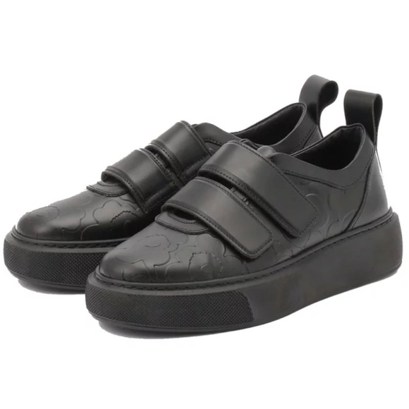 Marimekko Black Leather Rinnekedolla Sneakers - Picture 3 of 10